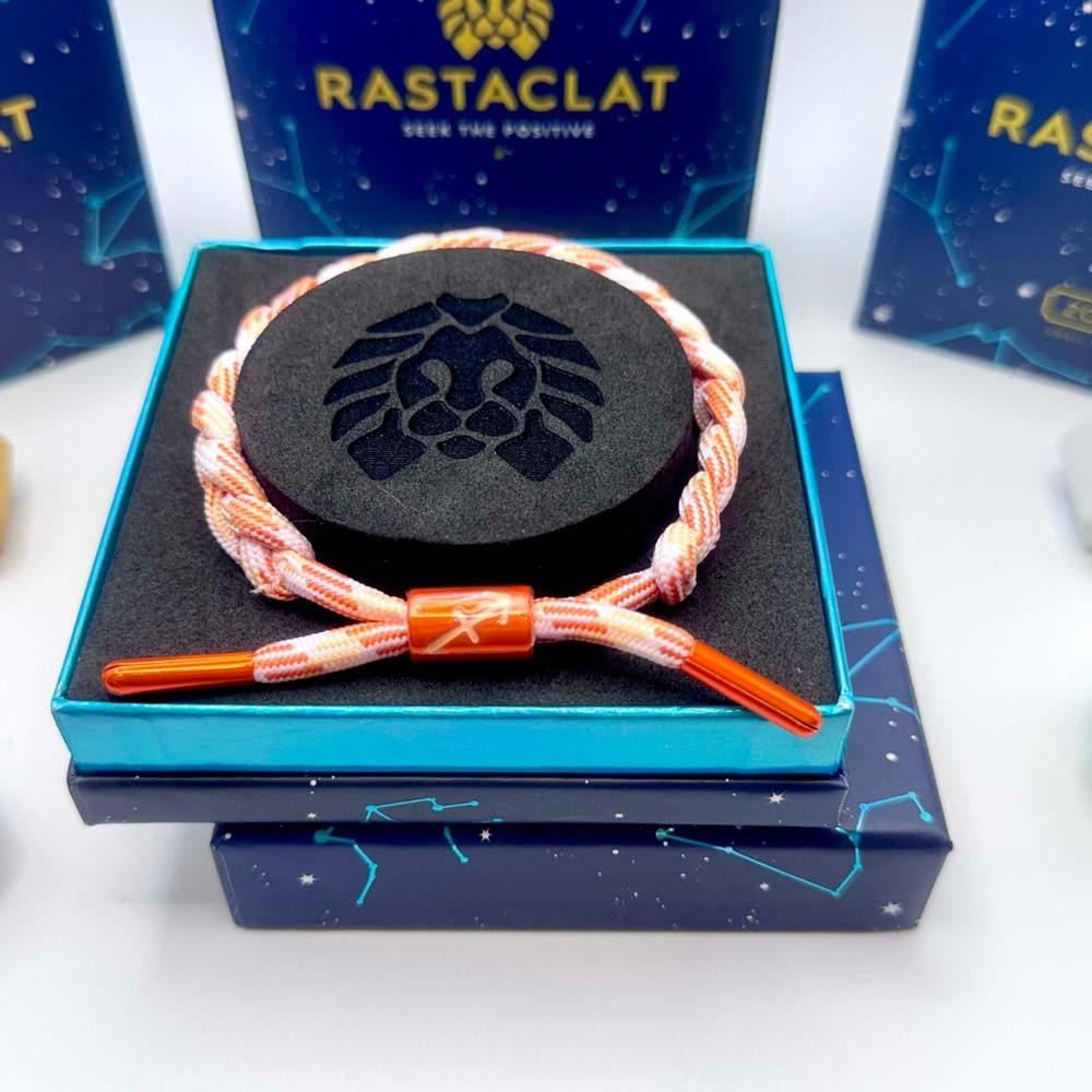 Rastaclat Original Hand Braided Zodiac (SAGITTARIUS) Adjustable Bracelet NIB! 🏹🧡
